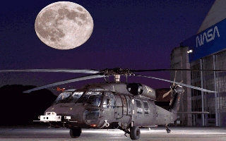 NASA Blackhawk chopper